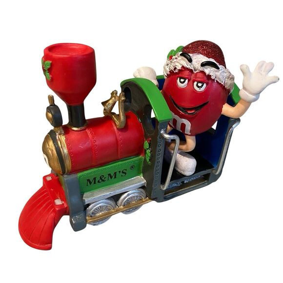 Department 56 M&M's Christmas Express Train Engine "Red" 2008 Figurine - Picture 1 of 11